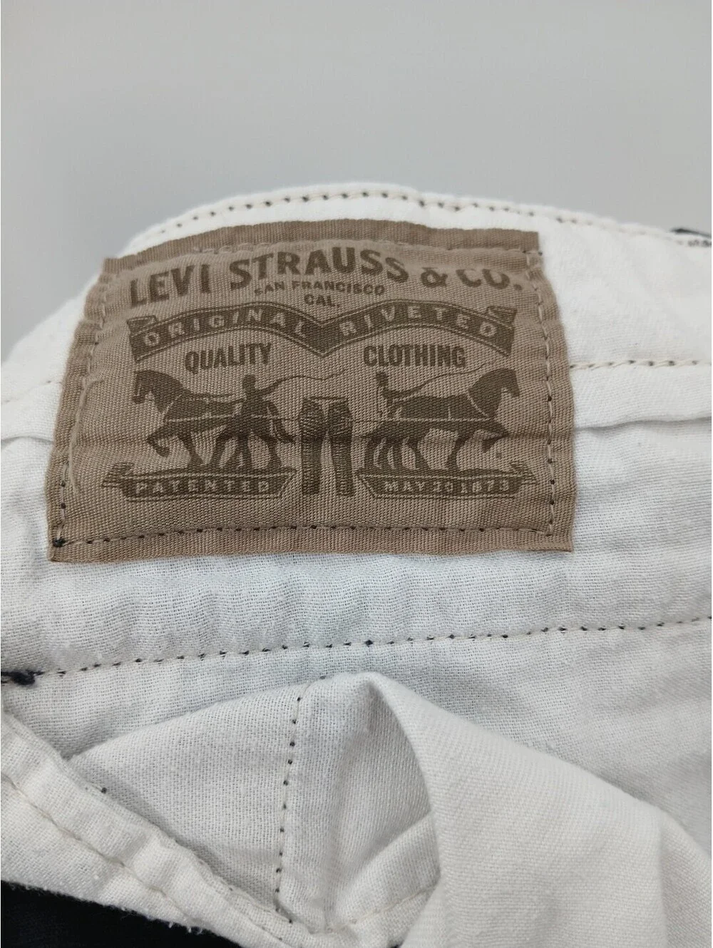 Levi's Cargo Shorts Mens 36 Black Canvas Utility Pockets Casual Outdoor Work